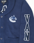 Vancouver Canucks Wild Collective Blue Orca Cardigan