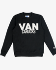 Vancouver Canucks Starter Script Black Crewneck