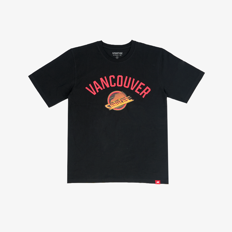 Vancouver Canucks Sportiqe Skate Black T-Shirt