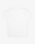 Vancouver Canucks Women's White Crop Orca Tee