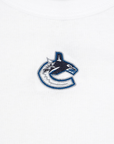 Vancouver Canucks Women's White Crop Orca Tee
