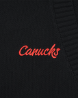 Vancouver Canucks Signature Collection Women's Heritage Black Cardigan