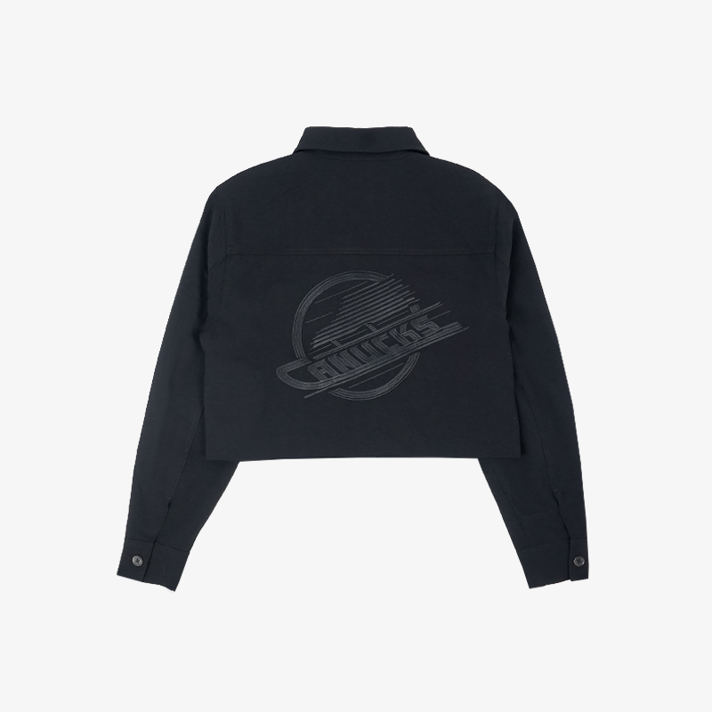 Vancouver Canucks Signature Collection Women's Cropped Black Skate Blazer