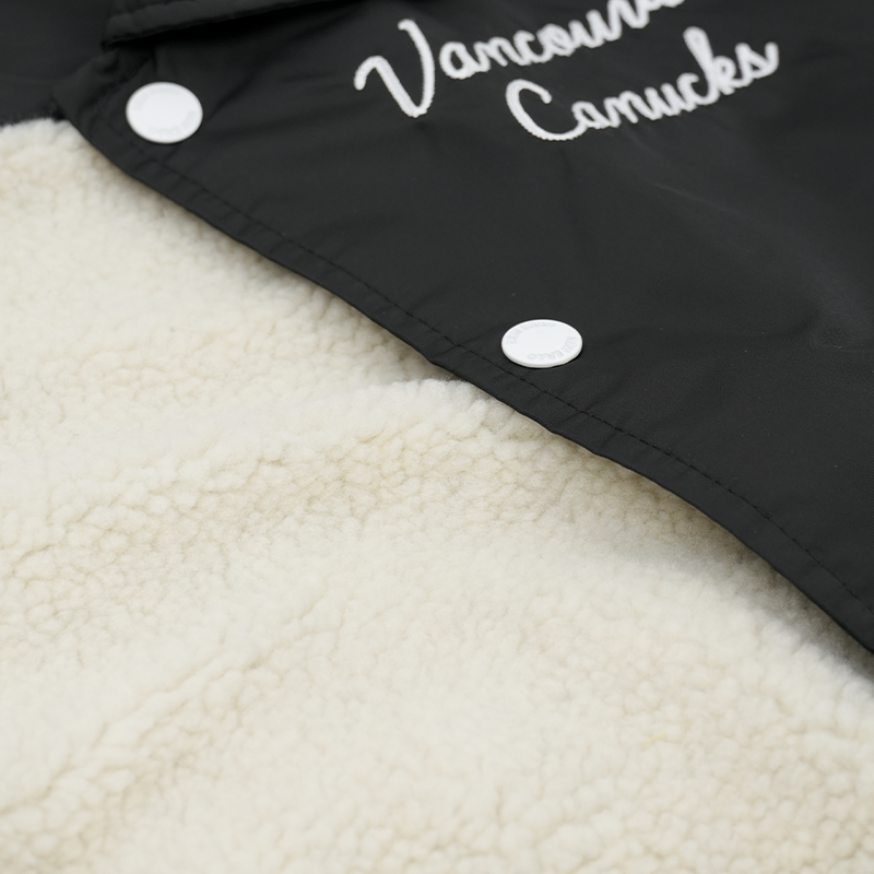 Vancouver Canucks New Era Women's Black Skate Jacket