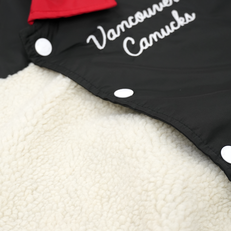 Vancouver Canucks New Era Women's Red/Black Skate Jacket