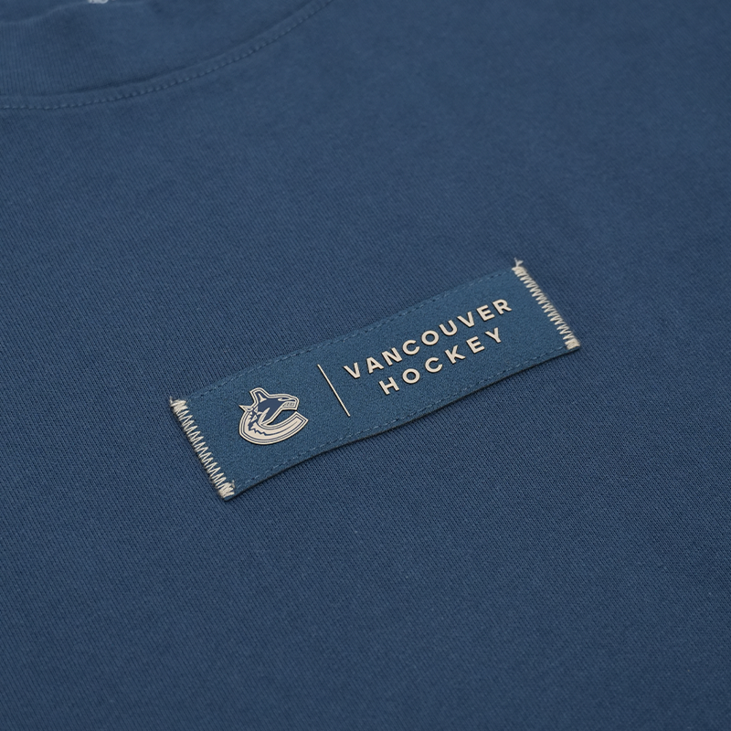 Vancouver Canucks Fanatics Authentic Pro Road Heavy Navy Orca T-Shirt