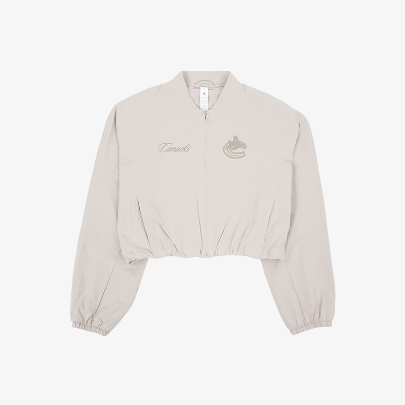 Vancouver Canucks x lululemon Women's Clara Cropped Cream Orca Jacket