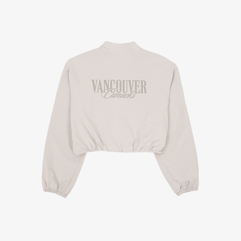 Vancouver Canucks x lululemon Women's Clara Cropped Cream Orca Jacket