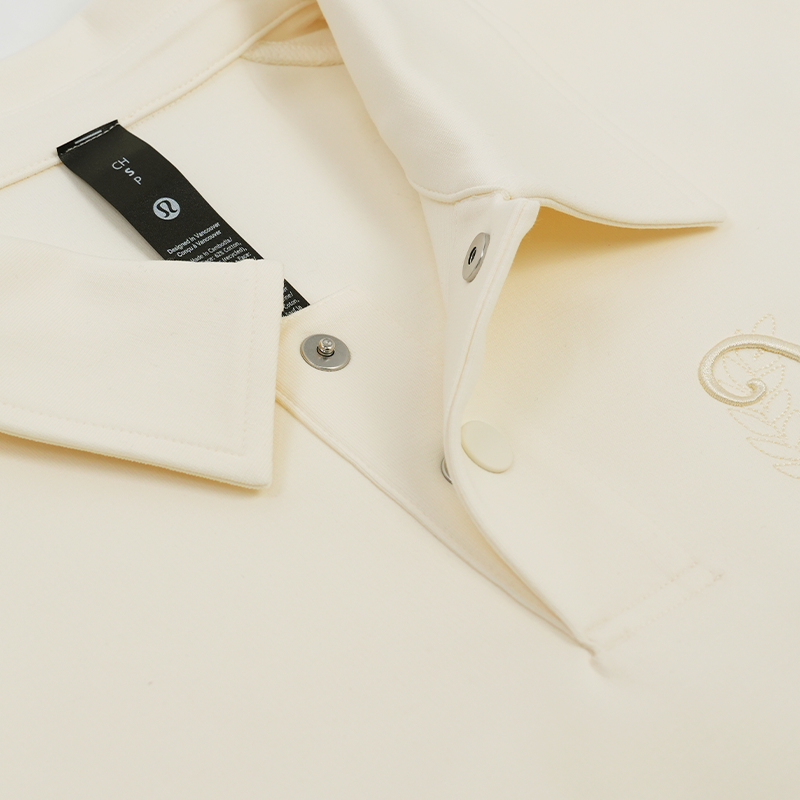 Vancouver Canucks x lululemon Antique Cream Orca Long Sleeve Polo