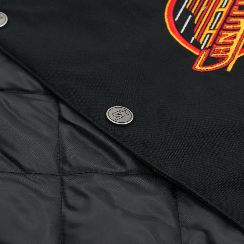 Vancouver Canucks Starter Spectator Black Skate Jacket