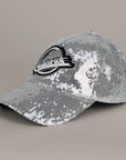 Vancouver Canucks Women's Silver Sequin Skate Hat