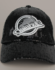 Vancouver Canucks Women's Black Sequin Skate Hat