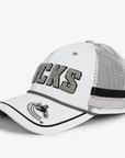 Vancouver Canucks Women's Nucks White and Grey Trucker Hat