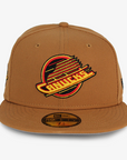 Vancouver Canucks New Era 5950 Bronze CP Skate Hat