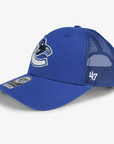 Vancouver Canucks '47 Brand Trucker Blue Orca Adjustable Hat