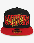 Vancouver Canucks New Era 950 Black and Red Splatter Wordmark Hat