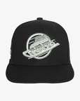 Vancouver Canucks Mitchell & Ness Youth Skate Black and White Snapback