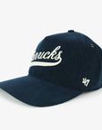 Vancouver Canucks 47 Brand Navy Corduroy Orca Hitch Hat