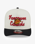 Vancouver Canucks New Era 950 A-Frame Skate White Chainstitch Hat