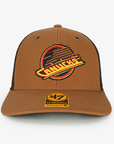 Vancouver Canucks 47 Brand x Carhartt Brown Trucker Hat
