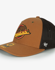 Vancouver Canucks 47 Brand x Carhartt Brown Trucker Hat