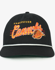 Vancouver Canucks Celly Co Script Skate White Rope Snapback