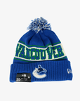 Vancouver Canucks New Era Stripe Retro Orca Blue Toque