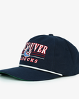 Vancouver Canucks Celly Co 2004 Orca Script Navy Rope Snapback