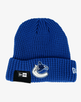 Vancouver Canucks New Era Waffle Orca Blue Beanie