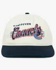 Vancouver Canucks Celly Co City Script Orca Cream Navy Snapback