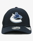 Vancouver Canucks New Era Youth 940 Stretch Snap Mesh Orca Navy/Black Hat