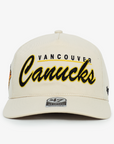 Vancouver Canucks '47 Brand Brushmark Hitch Cream Script Hat