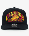 Vancouver Canucks '47 Brand Break Wood Hitch Skate Black Hat