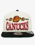 Vancouver Canucks New Era 950 A-Frame Tri-Hit White/Black Skate Snapback