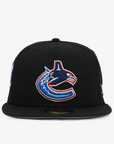 Vancouver Canucks New Era 5950 Hidden Hit 1998 All Star Game Black Orca Hat