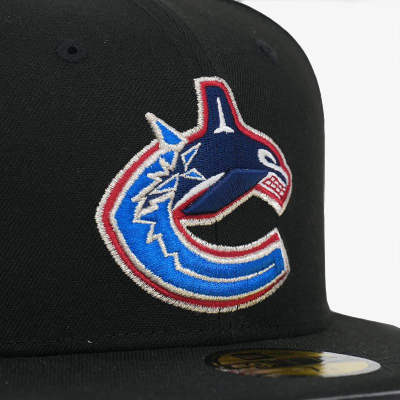 Vancouver Canucks New Era 5950 Hidden Hit 1998 All Star Game Black Orca Hat