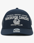 Vancouver Canucks '47 Brand Navy Trucker Club Wordmark Orca Hat