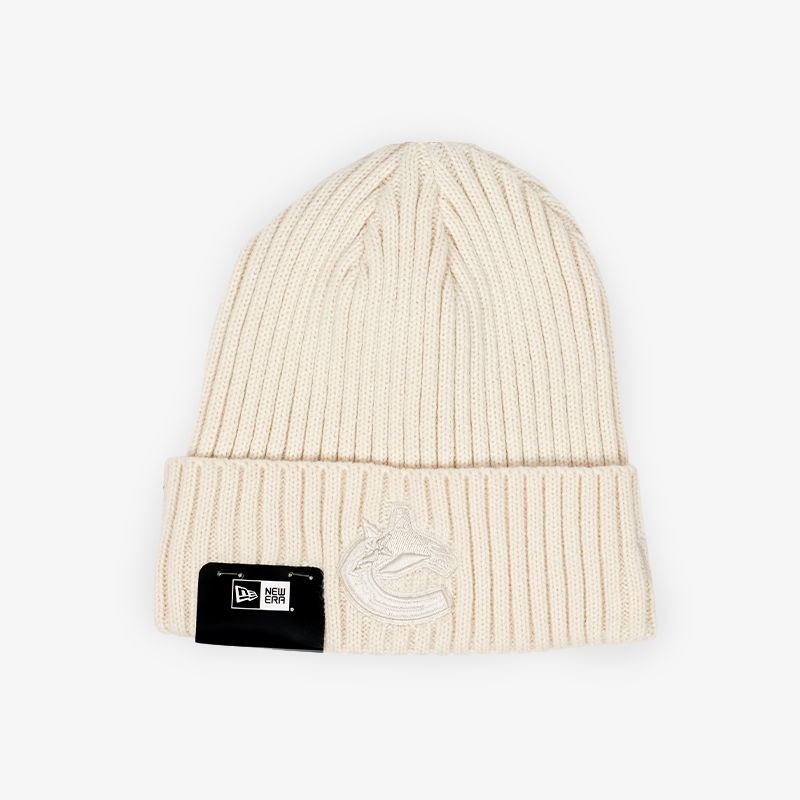 Vancouver Canucks New Era Colour Pack Cream Orca Knit Beanie