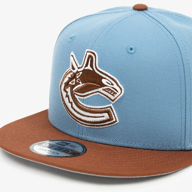 Vancouver Canucks New Era 950 Two Tone Color Pack Blue/Brown Orca Snapback