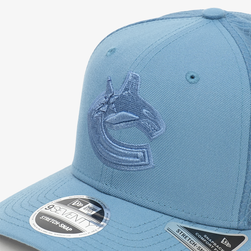 Vancouver Canucks New Era 970 Stretch Snap Color Pack Tonal Blue Orca Hat