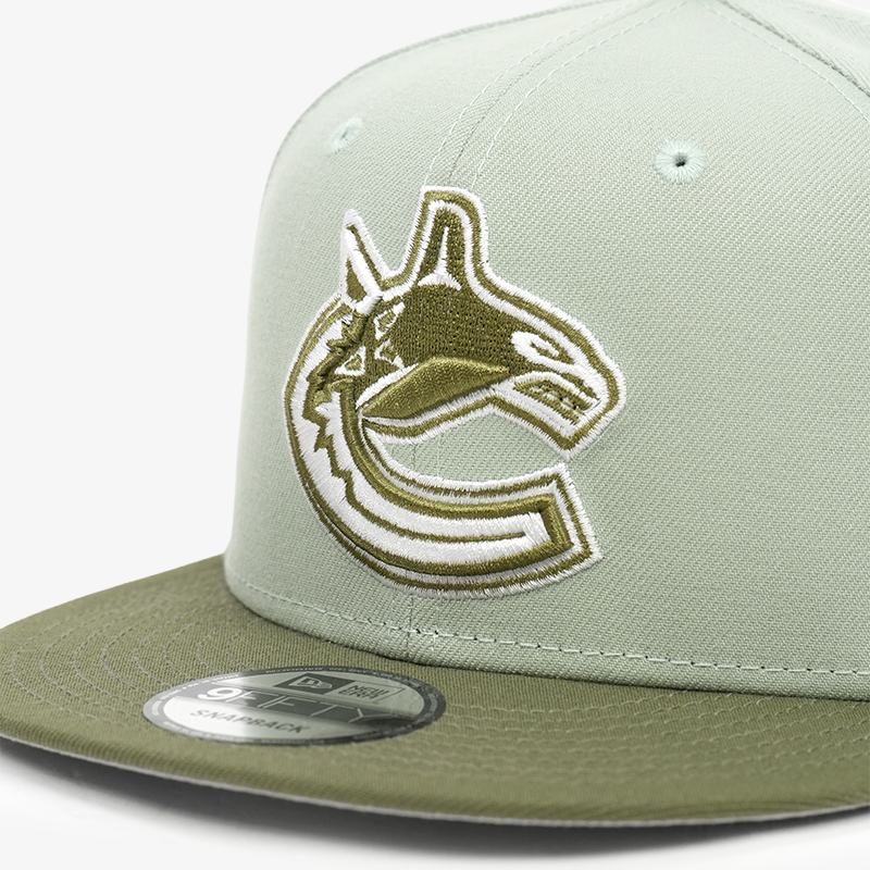 Vancouver Canucks New Era 950 Two Tone Color Pack Green/Olive Orca Snapback