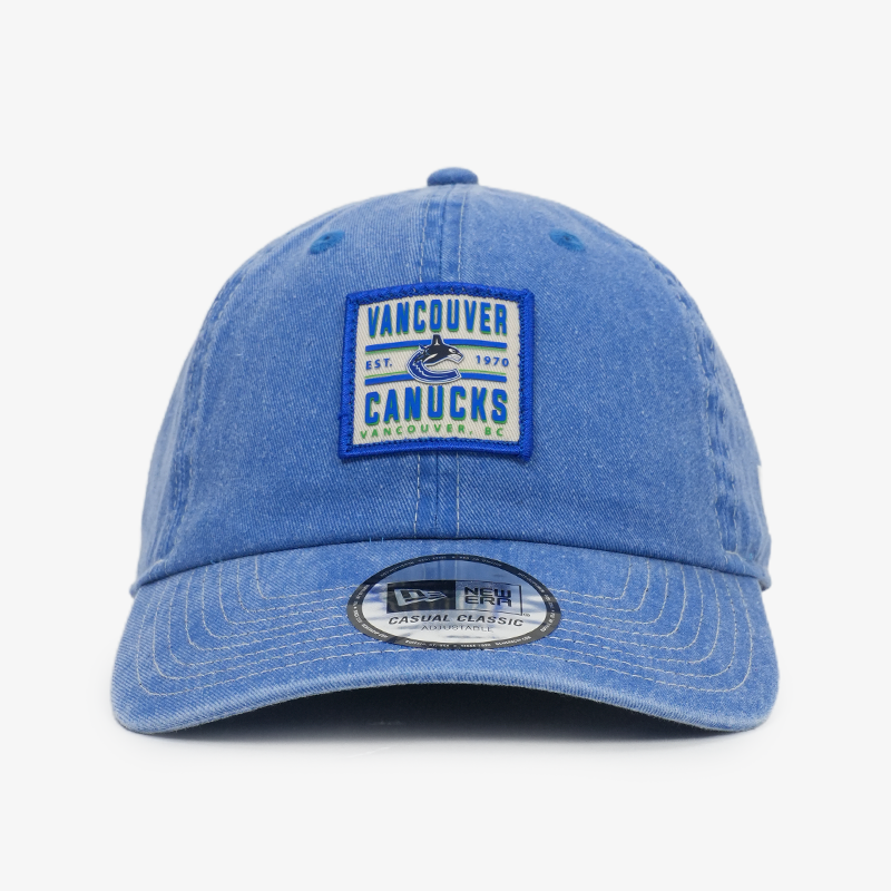 Vancouver Canucks New Era Casual Classic Washed City Tag Denim Orca Hat