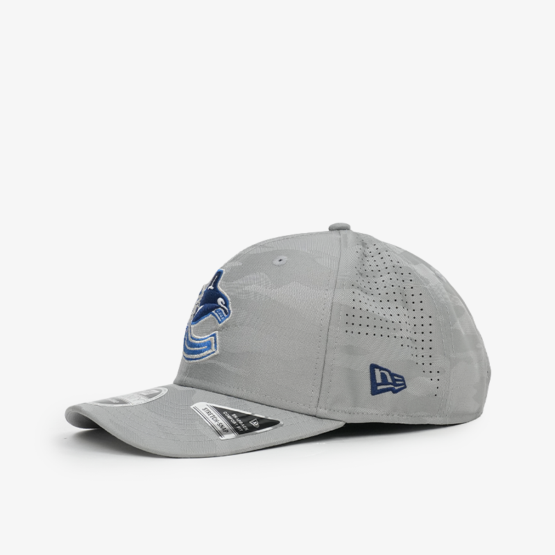 Vancouver Canucks New Era 970 Stretch Snap Performance Camo Grey Orca Hat