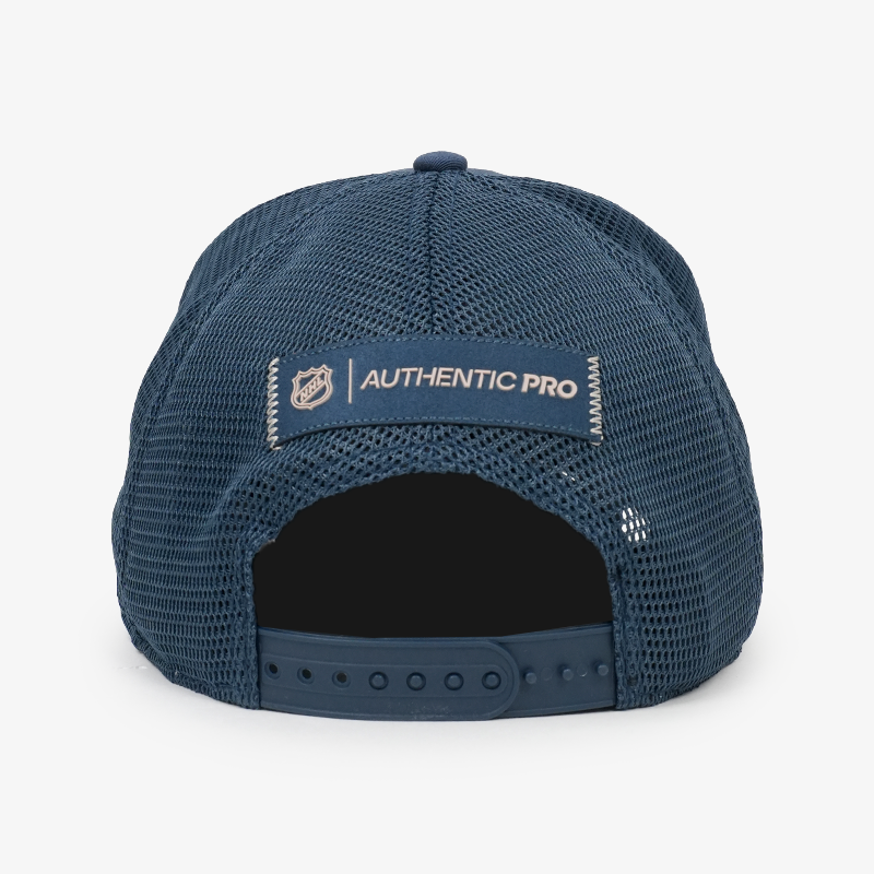 Vancouver Canucks Fanatics Road 3 A-Frame Navy Orca Hat