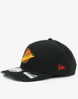 Vancouver Canucks New Era 970 Stretch Snap Performance Black Skate Hat