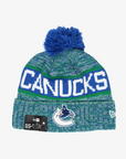 Vancouver Canucks New Era Tri Colour Orca Blue Pom Knit Toque