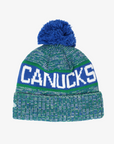 Vancouver Canucks New Era Tri Colour Orca Blue Pom Knit Toque