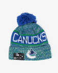 Vancouver Canucks New Era Youth Tri Colour Pom Knit Toque