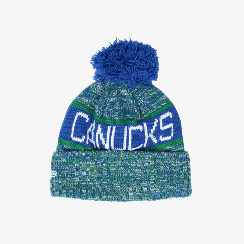 Vancouver Canucks New Era Youth Tri Colour Pom Knit Toque
