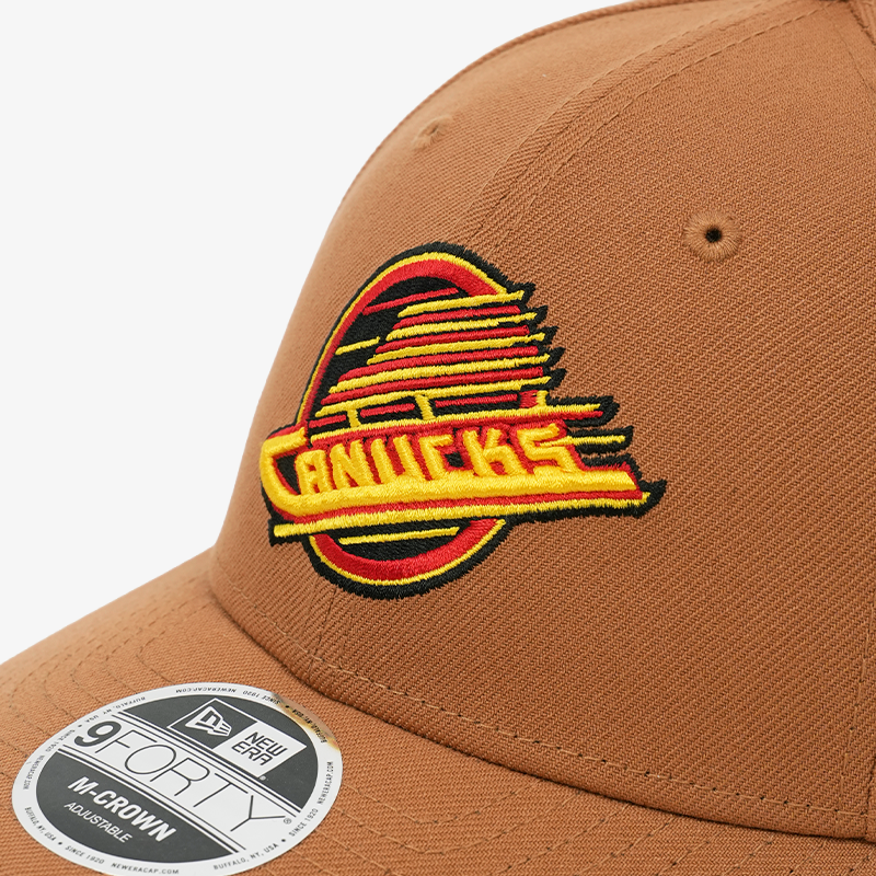 Vancouver Canucks New Era 940 M-Crown Brown Skate Hat